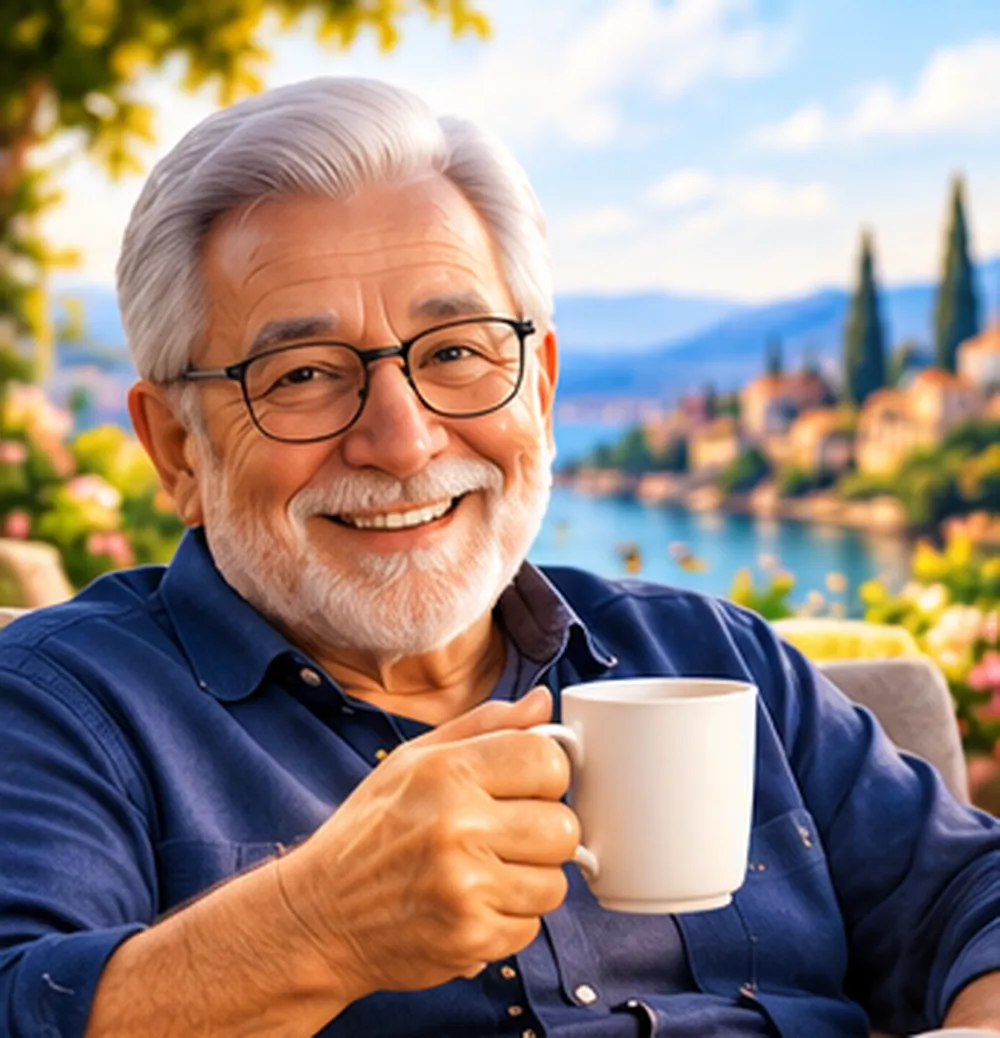Smiling older man